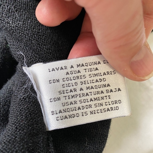 Bentley Vintage Womens Black Metallic Single Button Sweater Cardigan Top Medium - Picture 8 of 12